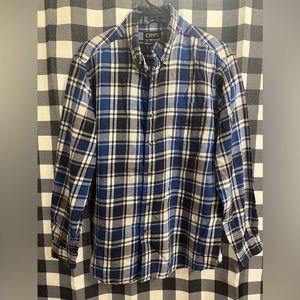Chaps blue plaid flannel